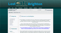 Desktop Screenshot of lostcatsbrighton.org.uk