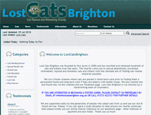 Tablet Screenshot of lostcatsbrighton.org.uk